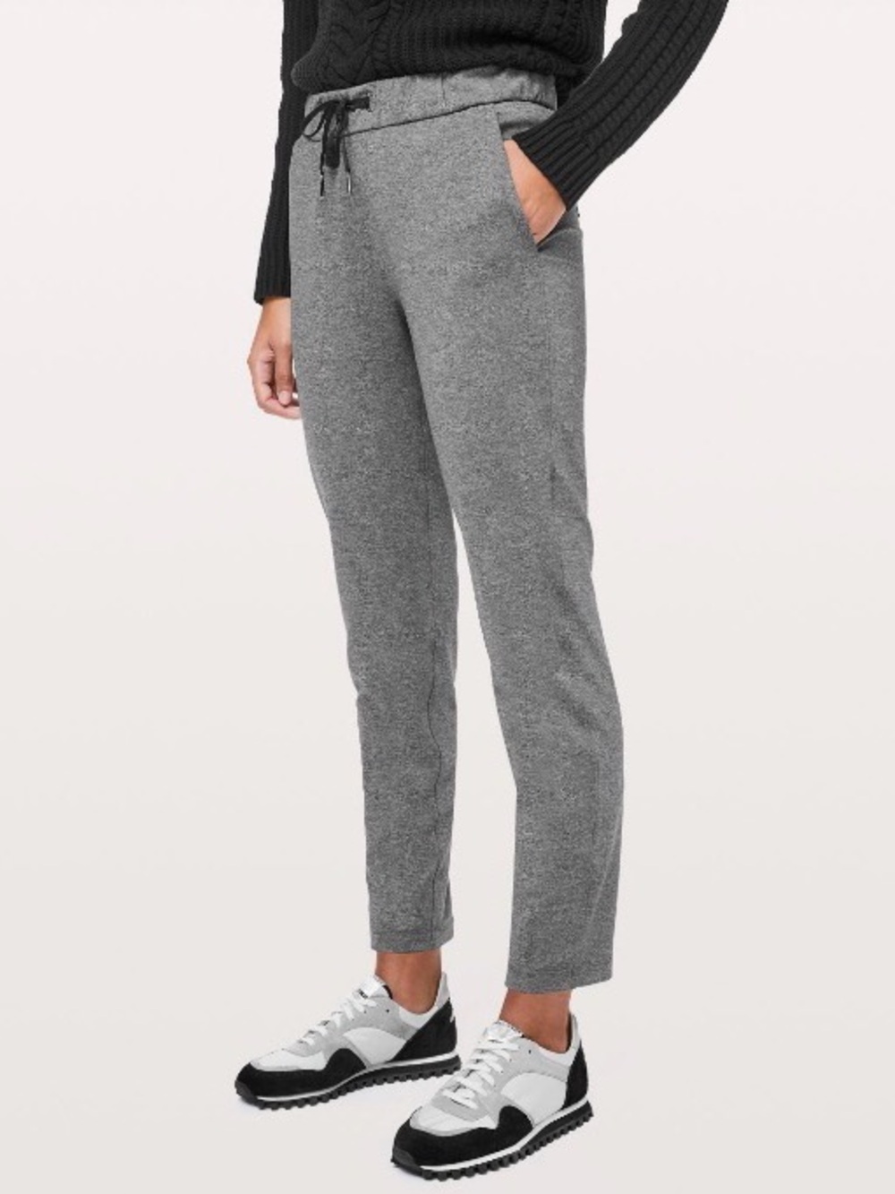 Lululemon Heather Gray Drawstring Jogger Pants